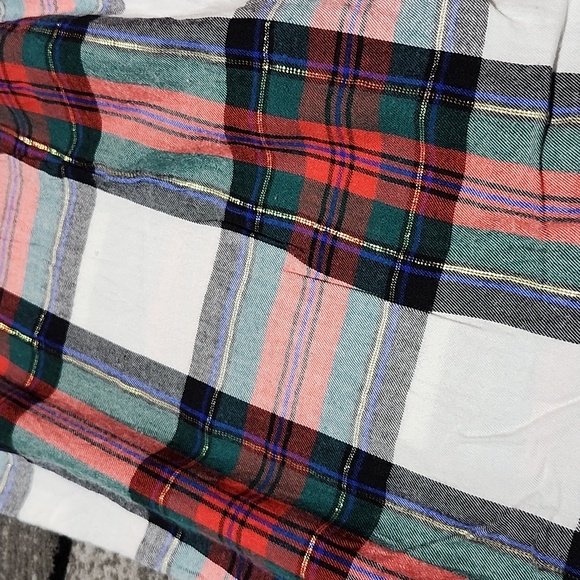 VICTORIA SECRET 2018 STRIPED GOLD SHINE PLAID LOUNGE SLEEPWEAR PANTS - Picture 8 of 10